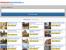 Tablet Screenshot of pensiunimaramures.ro